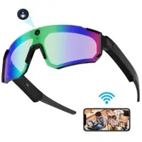 Mtp Products V06 AI-smarta glasögon för cykling/flygning – svarta / gröna