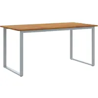 vidaXL Trädgårdsmöbelset 7 pcs Grå Massivt Akaciaträ