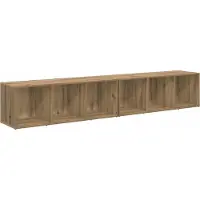 vidaXL TV-bänkset 2 pcs Artisan Ek 37 x 35 x 107cm Konstruerat trä