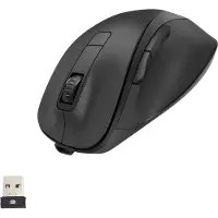 Hama Ergonomisk mus Trådlös Optisk Svart 6 Knappar 1600 dpi Ergonomisk, Laddningsbara