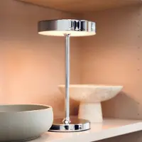 Dyberg Larsen LED bordslampa Starlight, dimbar, Förkromad / silver, Vardagsrum / matsal, Metall, Skandinavisk, LED-bordslampa