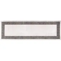 vidaXL Matta tvättbar 80x300 cm ljusbeige