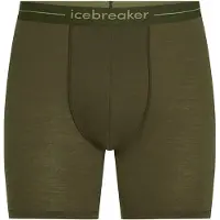 Icebreaker - Vandringskläder - M Merino 150 Anatomica Long Boxers Dk Loden för UnisexNylon - Storlek S - Grön