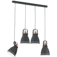 Orion Hänglampa Theke, dimbar, Svart, Vardagsrum / matsal, Metall, Industriell design, Pendellampa
