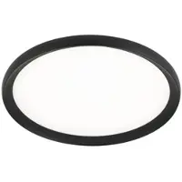 Orion LED taklampa Kant, dimbar, Svart, Vardagsrum / matsal, Aluminium / grå / zink, Modern, LED-taklampa