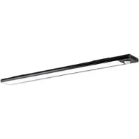 Orion Norman LED-bänklampa, svart, uppladdningsbart batteri, sensor, USB, Svart, Vardagsrum / matsal, Aluminium / grå / zink, Underskåpsbelysning