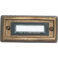 Heidemann 70301 Klockplatta med namnskylt 1x Brons 24 V/1 A