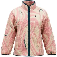 Peak Performance - Varumärken - W Graphic Pile Jacket Topo Swirl för UnisexUll - Storlek XS - Rosa