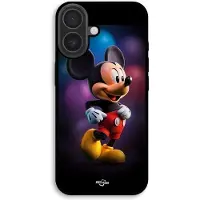 CAPACHEAP iPhone 16-skal - MANIACASE - Mickey Färgade Ballonger - Svart - Skydd - Personlig Stil svart