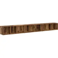 vidaXL TV-bänkset 3 pcs Gammalt trä 37 x 35 x 107 cm Konstruerat trä