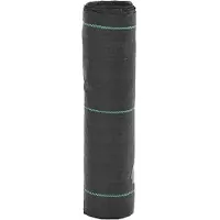 vidaXL Ogräsmatta svart 0,5x200 m PP