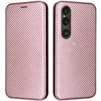 Mtp Products Sony Xperia 1 VI Flipfodral - Kolfiber - Roséguld
