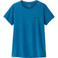 Patagonia - Vandringskläder dam - W's Cap Cool Daily Shirt Boardshort Logo Aquatic Blue Light X-Dye för Unisex - Storlek S - Blå