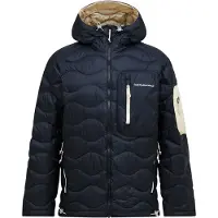 Peak Performance - Dunjackor skid - M Helium Utility Down Hood Black Sand Fog för Unisex - Storlek L - Svart