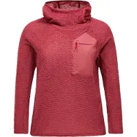 Peak Performance - Fleece dam - W Freelight Alpha Hood Wild Rouge för UnisexUll - Storlek L - Röd