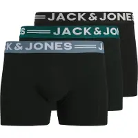 Jack & Jones Boxershorts 'Sense' ljusblå / mörkgrön / svart / vit