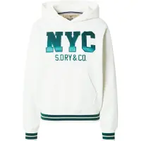 Superdry för kvinnor. W2012601A Country Club Varsity Sweatshirt beige (S), Casual, Bomull