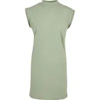 Build Your Brand Extended Short Sleeve Short Dress Grönt S Kvinna