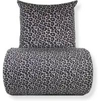 Borg Living Dubbelt sänglinne 200x200 cm - 100% bomull - Leopardmönster