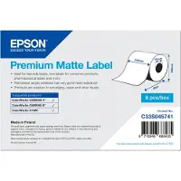 Epson Premium - Matt - permanent akrylhäftning - Rulle (10,2 cm x 60 m) 8 rulle (rullar) löpande etiketter - för ColorWorks CW-C6000Ae, CW-C6500Ae, CW-C6500Pe, TM-C7500, TM-C7500G