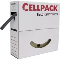 Cellpack 127093 Krympslang utan lim Gul 25.40 mm 12.70 mm Krympförhållande:2:1 4 m