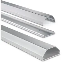 Hama 00220986 Kabelkanal Aluminium Silver stel (L x B x H) 1.1 m x 50 mm x 26 mm 1 st