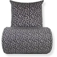 Borg Living Dubbelt påslakanset 240x220 cm - 100% bomull - Leopardmönster