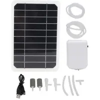 Mtp Products 5W solcellsdrivet panel med syrepump för akvarium/utomhusfiske
