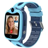 Mtp Products DH10 GPS/4G-smartklocka för barn med SOS-funktion - blå