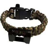 Övriga Tillverkare HLTD Paracordarmband med Kapsylöppnare och Visselpipa 25mm (Färg: GBW Snake)