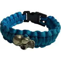 Övriga Tillverkare HLTD Paracordarmband Skull 20mm (Färg: Blå)