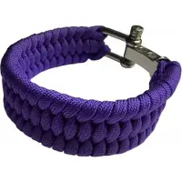 Övriga Tillverkare HLTD Paracordarmband med Schackel 28mm (Färg: Lila)