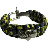 Övriga Tillverkare HLTD Paracordarmband Skull med Schackel 20mm (Färg: BYB Snake)