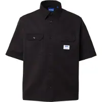 HUGO Oversized-fit shirt in cotton twill