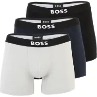 BOSS för män. 50544272 Set om 3 boxershorts i grå bomull med stretch (L), Hemkläder