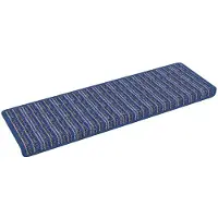 vidaXL Självhäftande trappmattor Randig 15 pcs Blå 65 x 21 x 4 cm