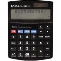 MAUL MTL 700 Bordsräknare Svart (B x H x D) 115 x 25 x 155 mm