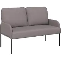 vidaXL Soffor med kudde 110cm Taupe Plywood