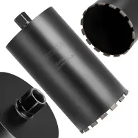 Vevor Kärnborr, 203 mm diameter, 356 mm borrdjup, 1-1/4 tum-7 invändig gänga, högprecisionssvetsteknik, våt diamantkärnborr för armerad betong, tegelstenar och murverk
