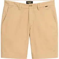 Superdry för män. M7110422A Beige chino-shorts med stretch (36), Casual, Bomull