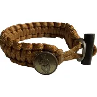 Övriga Tillverkare HLTD Paracordarmband Spartan Survival 20mm (Färg: Brun)