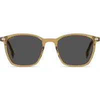 BOSS Transparent-beige sunglasses with grey lenses