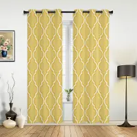 Household supplies MH Gula marockanska geometrimönstrade gardiner för sovrum, vardagsrum, draperier, kök, barnrum, fönstergardin, modern heminredning 107W x 160H(cm) x2