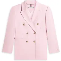Tommy Hilfiger Timeless Wool Blend Relaxed Double Breasted Blazer