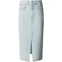 Pepe Jeans för kvinnor. PL90119312S1 Midi Kjol Nikita blå (XS), Casual, Bomull, Denim