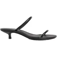 Calvin Klein Lina Leather Kitten Heel Sandals