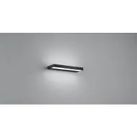 HELESTRA LED vägglampa Slate, Svart, Badrum, Aluminium / grå / zink, Modern, LED-vägglampa, vägglampa inomhus
