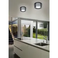 HELESTRA Taklampa Canio, dimbar, Genomskinlig / transpare, Vardagsrum / matsal, Glas, Modern, Taklampa