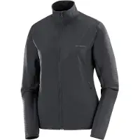 Salomon - Fleece dam - Sntial Lightwarm Hybrid W Deep Black för Unisex - Storlek M - Svart