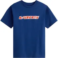 Vans - Varumärken - Retro Speed SS Tee Deep Indigo för UnisexBomull - Barnstorlek L - Marinblå
